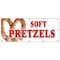 Signmission SOFT PRETZELS BANNER SIGN pretzel stand cart signs hot fresh B-120 Soft Pretzels - alternate 1